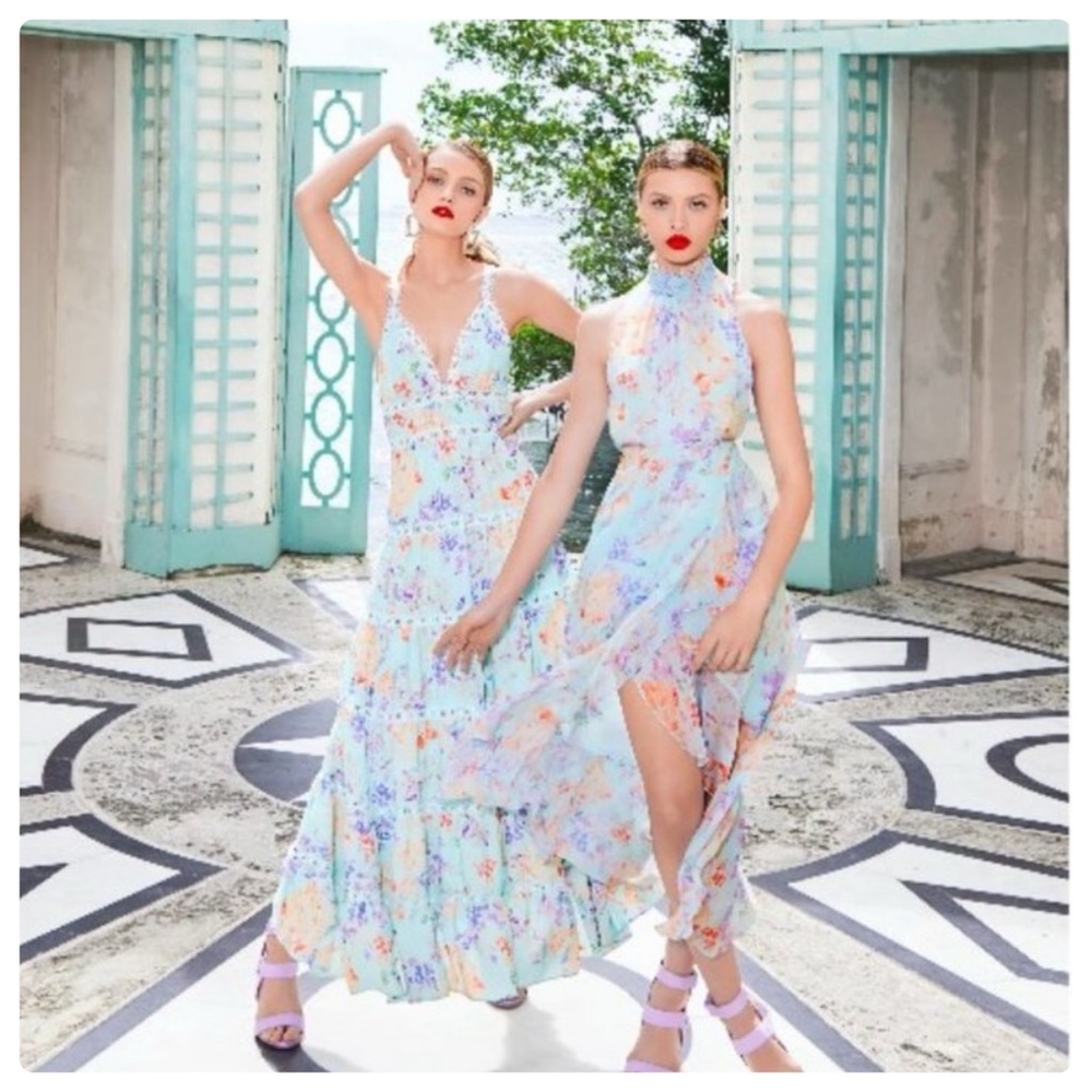 ALICE + OLIVIA Karolina Tiered Floral Maxi Dress - Picture 5 of 12